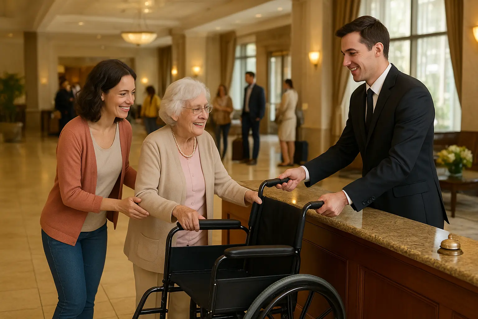 Wheelchair rental delivered to hotel in Japan