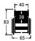 アルミ製介助用車椅子 NPC-46JD サイズ