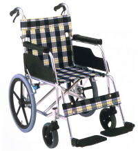 アルミ製介助用車椅子　MW-15SA-42