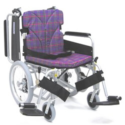 多機能型アルミ製介助用車椅子 KA816-38B