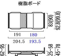 介護ベッド 新楽匠 らくらくモーション 樹脂ボードサイズ